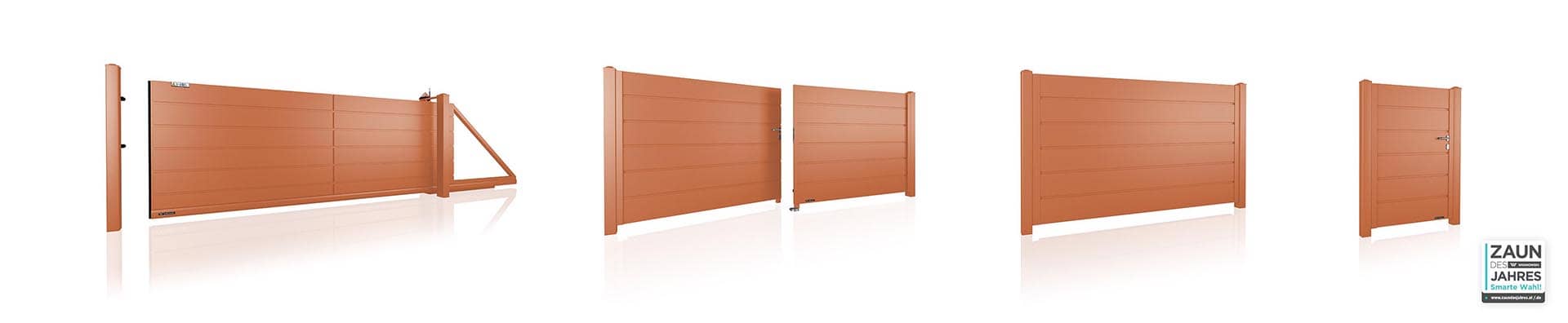 Zaunelemente Paneel 250mm MOODY CORAL